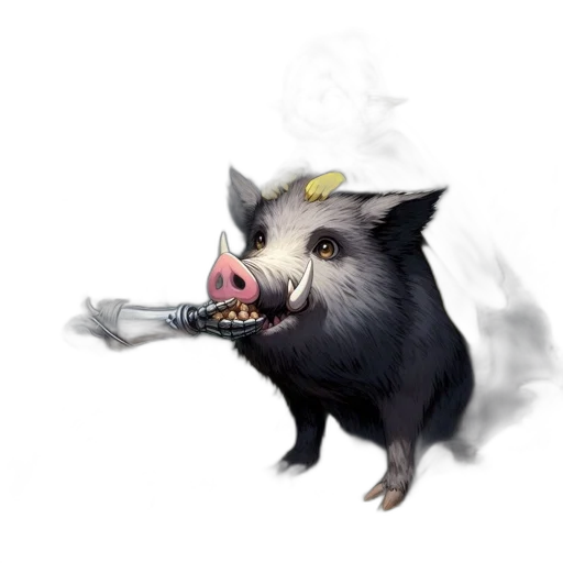 animal, weapon, staff, creature transparent PNG cut-out