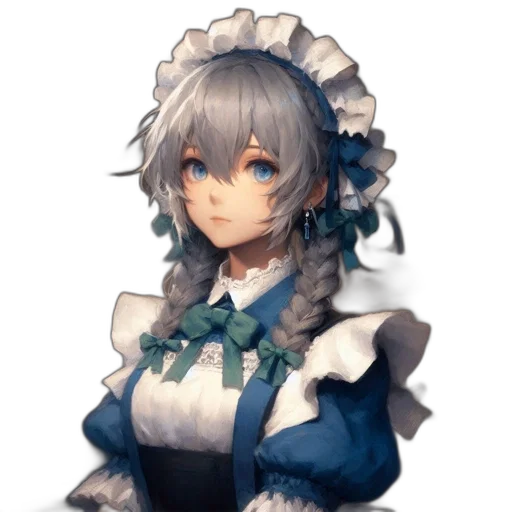 dress, face, robot, staff transparent PNG cut-out