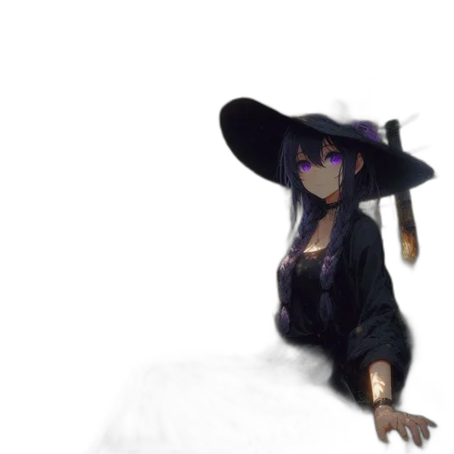 hat, staff, creature, weapon transparent PNG cut-out