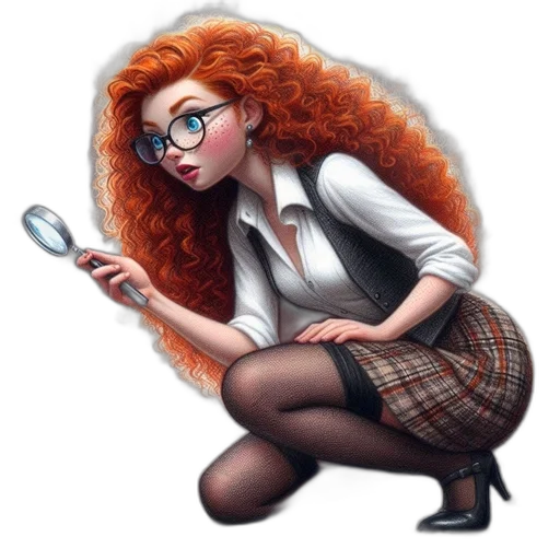 staff, hair, dress, jewelry transparent PNG cut-out
