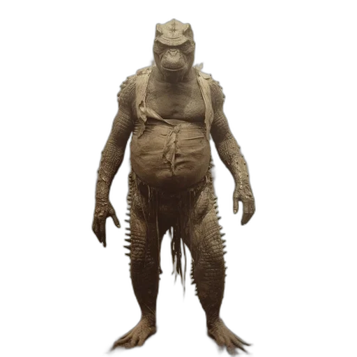creature, animal, dragon, staff transparent PNG cut-out