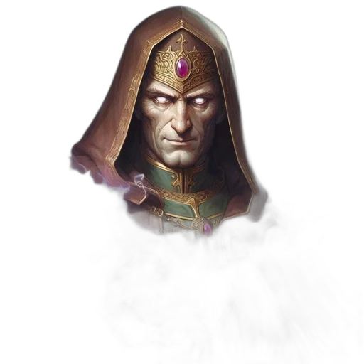 face, staff, mask, crown transparent PNG cut-out