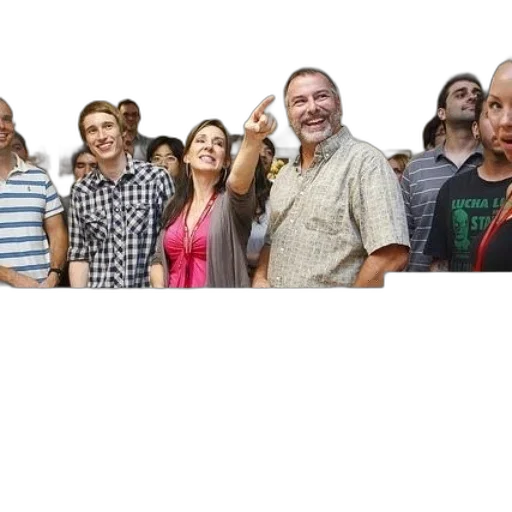 staff, group, people, gather transparent PNG cut-out