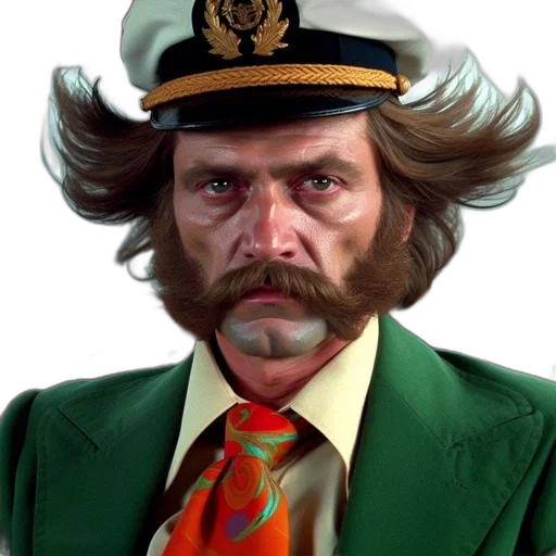 jacket, hat, staff, face transparent PNG cut-out