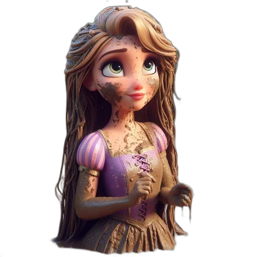 dress, jewelry, face, staff transparent PNG cut-out