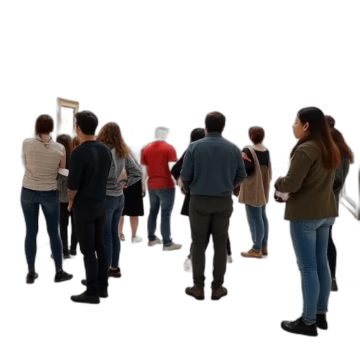 staff, furniture, jacket, 3d render transparent PNG cut-out