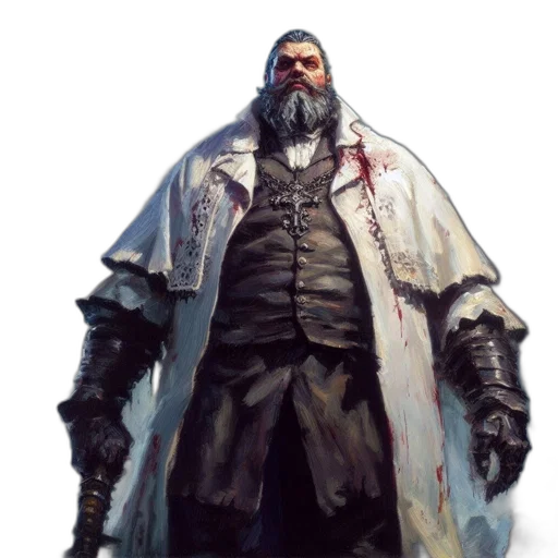 jacket, sword, concept art, fantasy art transparent PNG cut-out