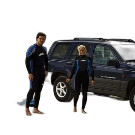 car, underwater, outer space, two transparent PNG cut-out