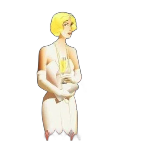 dress, jewelry, staff, crown transparent PNG cut-out