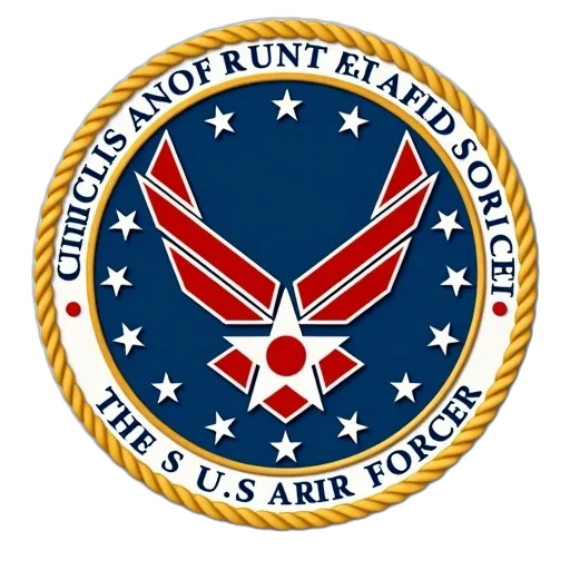 staff, air, force, insignias transparent PNG cut-out