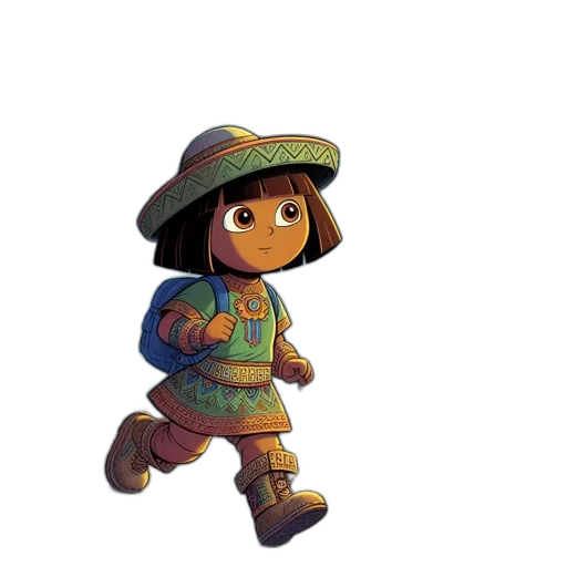 hat, staff, jacket, weapon transparent PNG cut-out