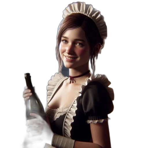staff, dress, bottle, crown transparent PNG cut-out