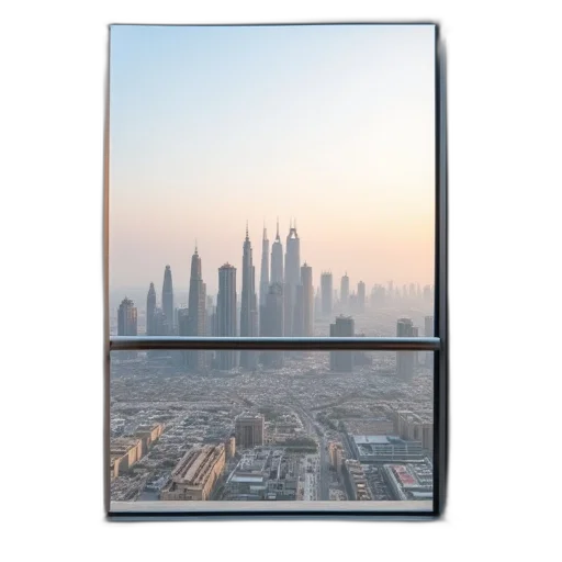 building, photorealistic, sunset, fog transparent PNG cut-out