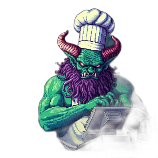 food, staff, creature, pixel art transparent PNG cut-out