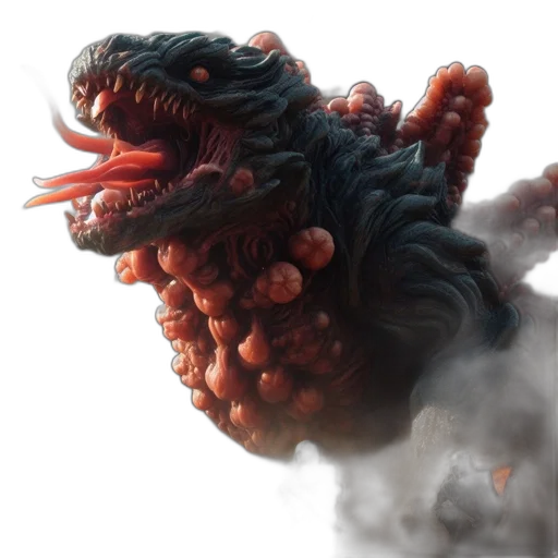 dragon, creature, animal, staff transparent PNG cut-out