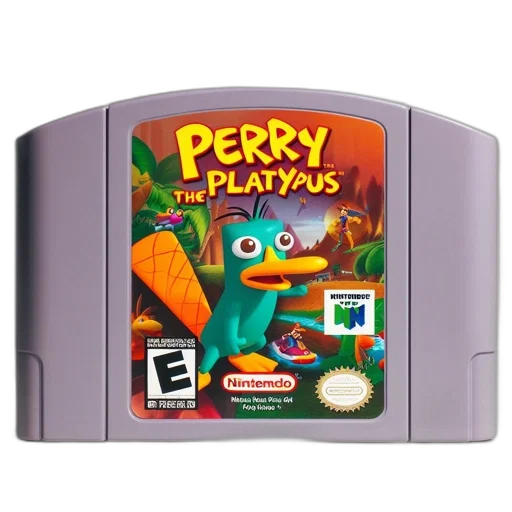 game, cartridge, contains, perry transparent PNG cut-out