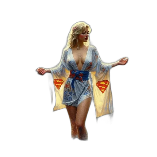 dress, fantasy art, concept art, comic book art transparent PNG cut-out