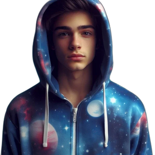jacket, face, photorealistic, fantasy art transparent PNG cut-out