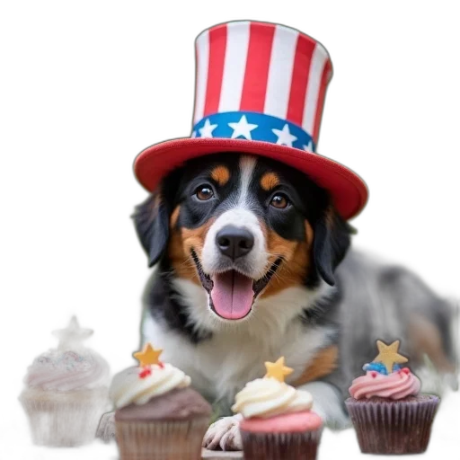 animal, hat, dog, wearing transparent PNG cut-out