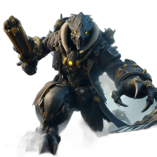 robot, weapon, creature, dragon transparent PNG cut-out