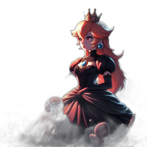 crown, dress, staff, mask transparent PNG cut-out