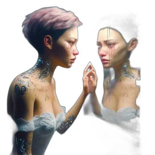 face, jewelry, mask, robot transparent PNG cut-out