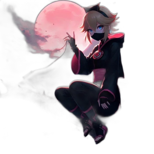 mask, staff, creature, jacket transparent PNG cut-out