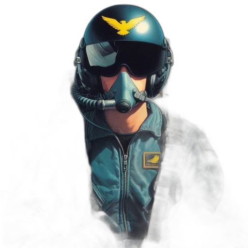 mask, jacket, face, staff transparent PNG cut-out