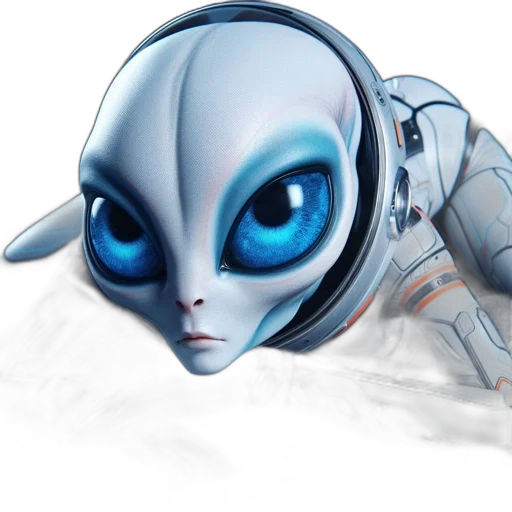 robot, creature, concept art, 3d render transparent PNG cut-out