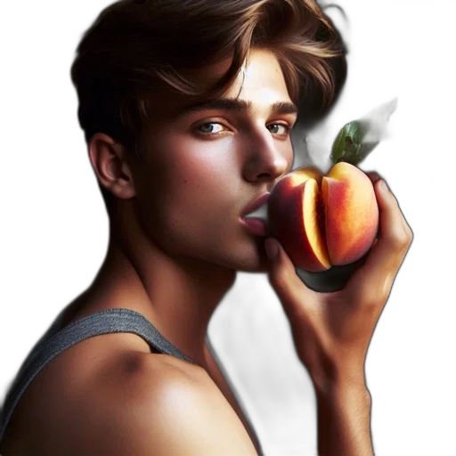 food, face, photorealistic, watercolor transparent PNG cut-out