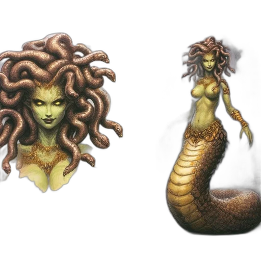 creature, hair, concept art, fantasy art transparent PNG cut-out