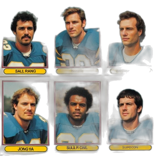 1979, topps, football, cards transparent PNG cut-out
