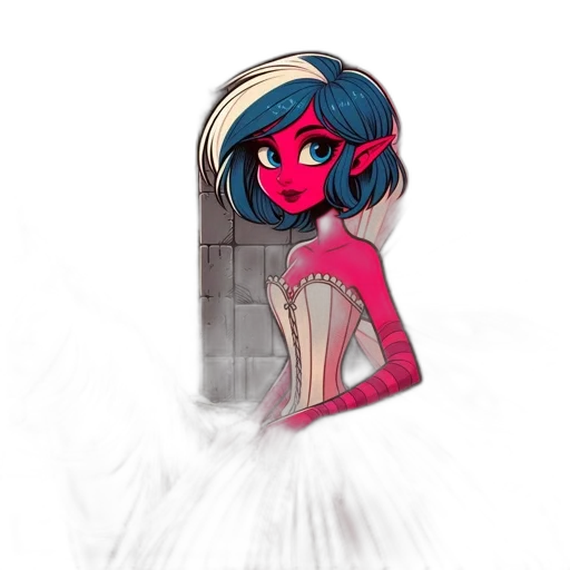 dress, mask, robot, hair transparent PNG cut-out