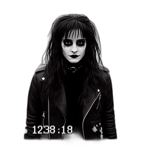 jacket, hair, face, creature transparent PNG cut-out