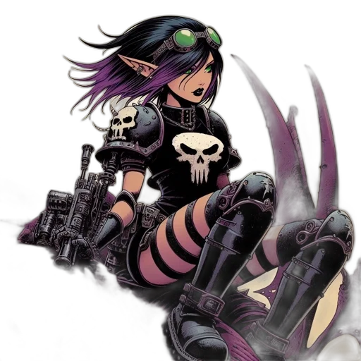 weapon, concept art, comic book art, cyberpunk transparent PNG cut-out