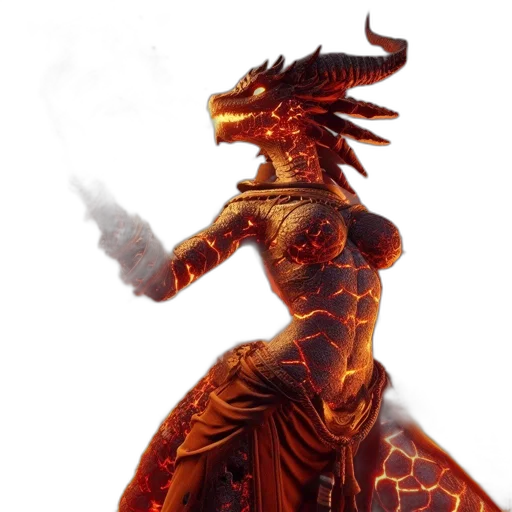 dragon, concept art, fantasy art, pixel art transparent PNG cut-out