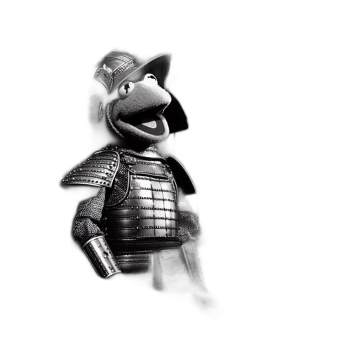 robot, dragon, mask, sword transparent PNG cut-out