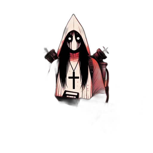 mask, staff, weapon, jacket transparent PNG cut-out