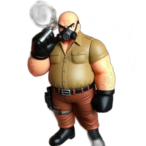 mask, jacket, staff, robot transparent PNG cut-out