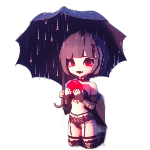 umbrella, weapon, dress, staff transparent PNG cut-out