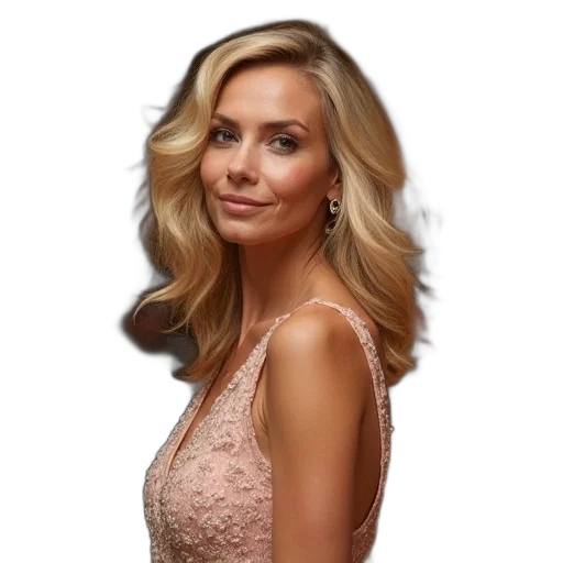 dress, hair, face, staff transparent PNG cut-out