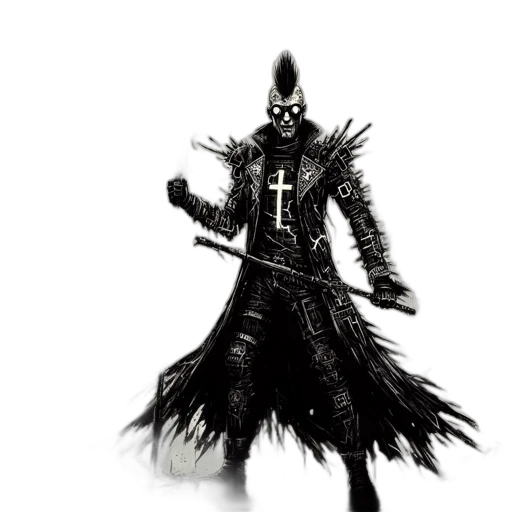 sword, weapon, staff, mask transparent PNG cut-out