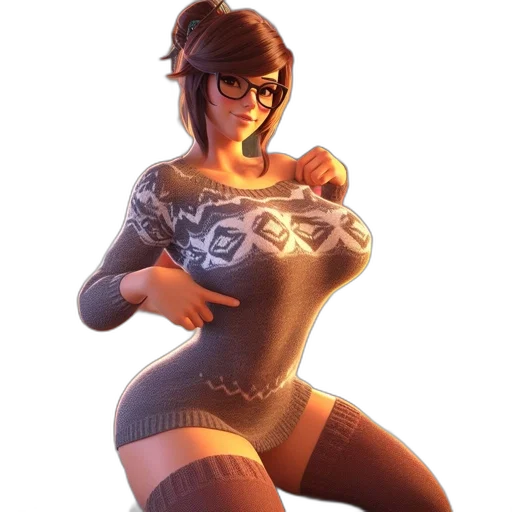 dress, jacket, staff, robot transparent PNG cut-out