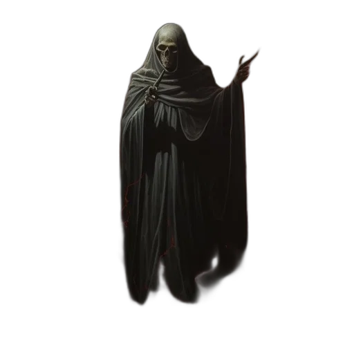 creature, mask, staff, jacket transparent PNG cut-out