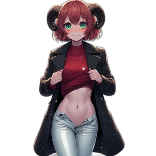 jacket, staff, creature, robot transparent PNG cut-out