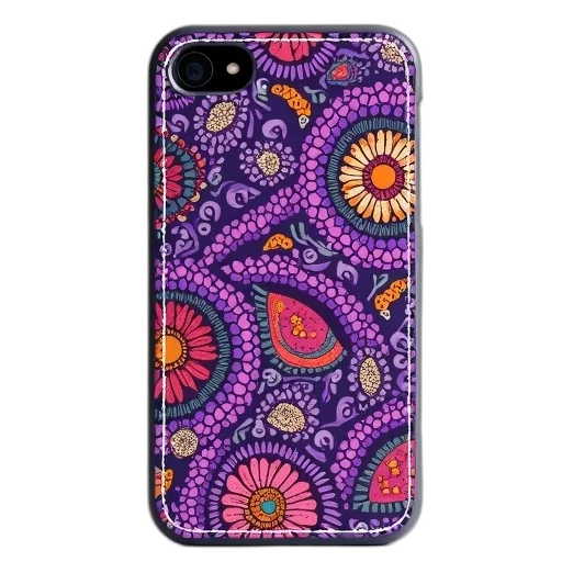 colorful, paisley, purple, pattern transparent PNG cut-out