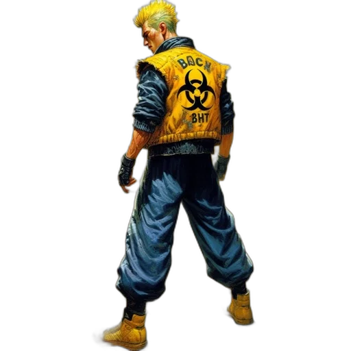 jacket, staff, weapon, concept art transparent PNG cut-out