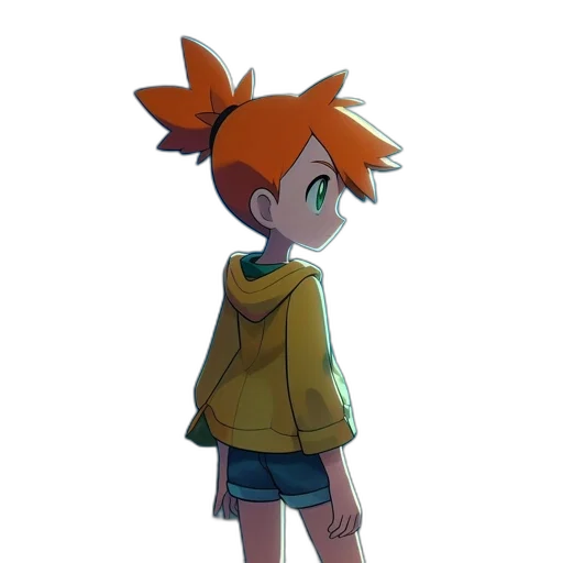 jacket, dress, creature, staff transparent PNG cut-out