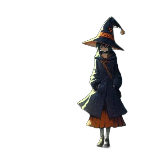 staff, hat, mask, dress transparent PNG cut-out