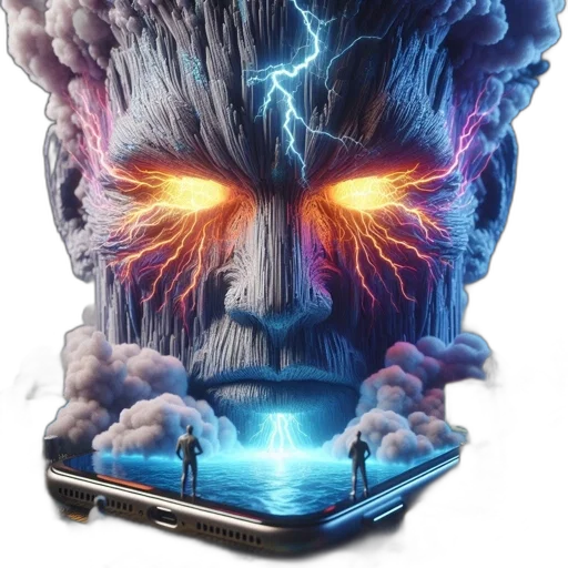 face, robot, jacket, creature transparent PNG cut-out